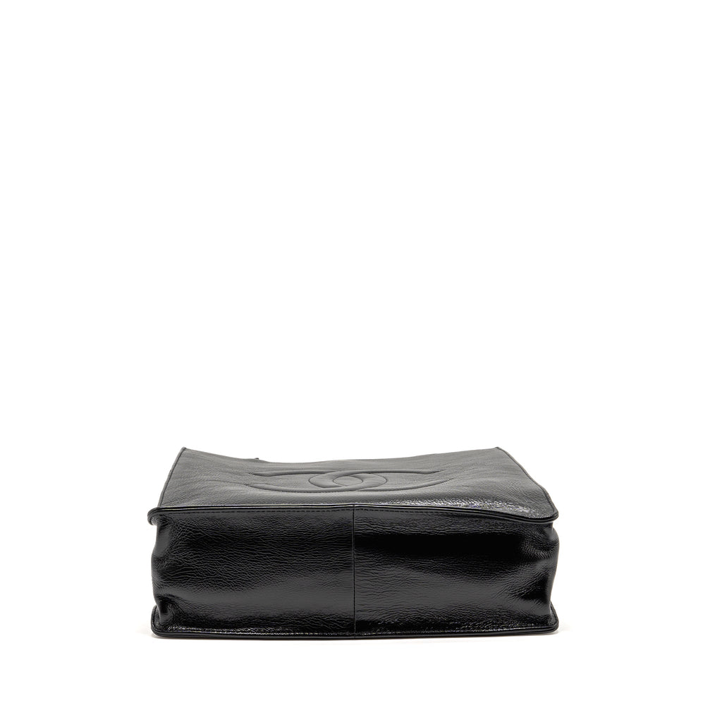 Chanel North South Shopping Tote Bag Aged Calfskin Black GHW