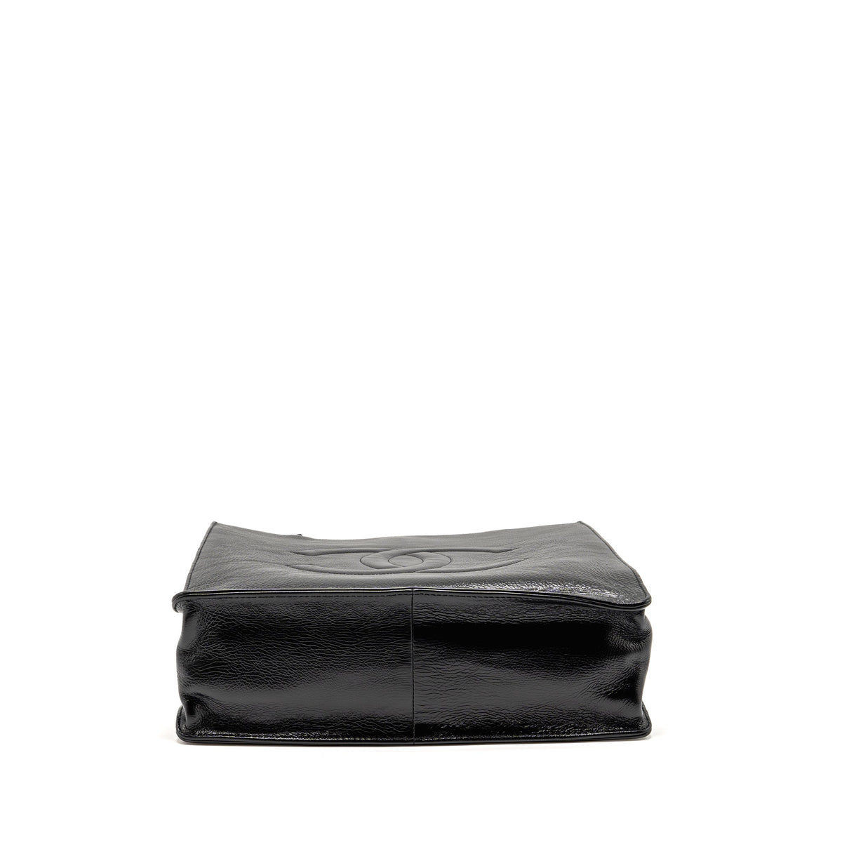 Chanel North South Shopping Tote Bag Aged Calfskin Black GHW