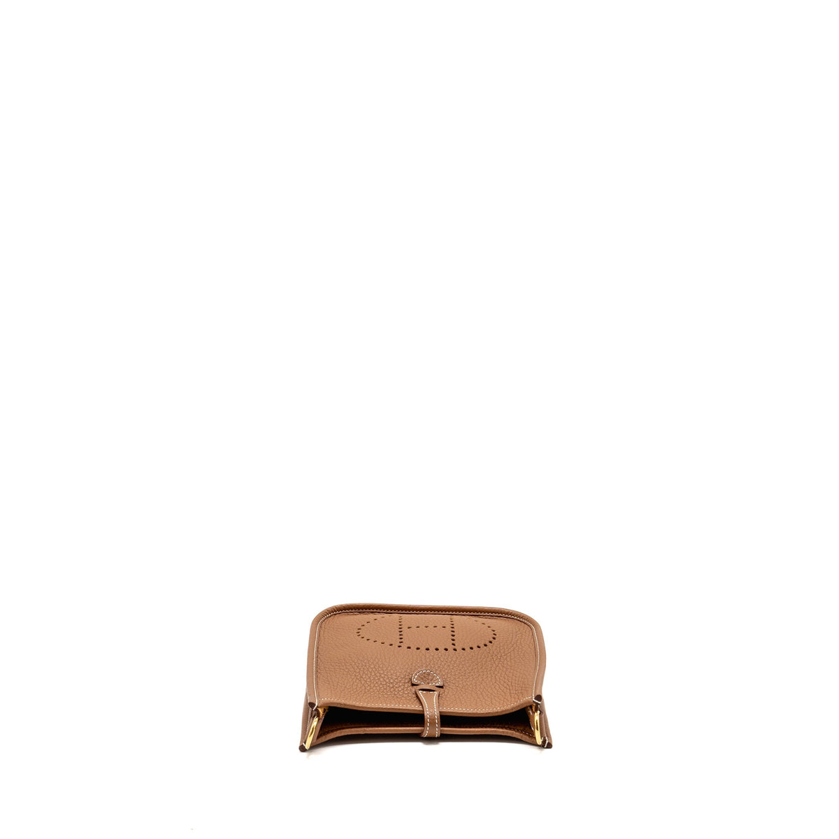Hermes Mini Evelyne Clemence Gold GHW
