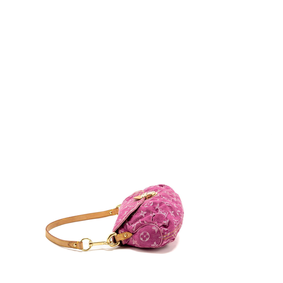 Louis Vuitton Mini Pleaty shoulder bag denim pink GHW