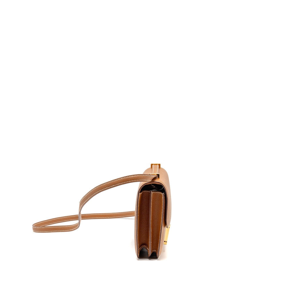 Hermes Mini Constance Epsom Gold GHW