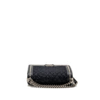 Chanel Medium boy bag fabric / lambskin black SHW