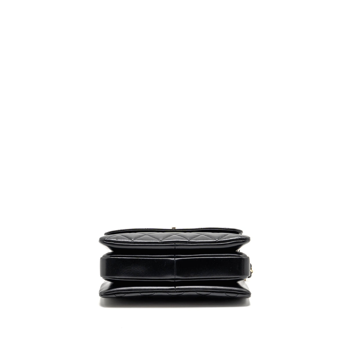 Chanel Top Handle Trendy CC Flap Bag Lambskin Black LGHW (Microchip)