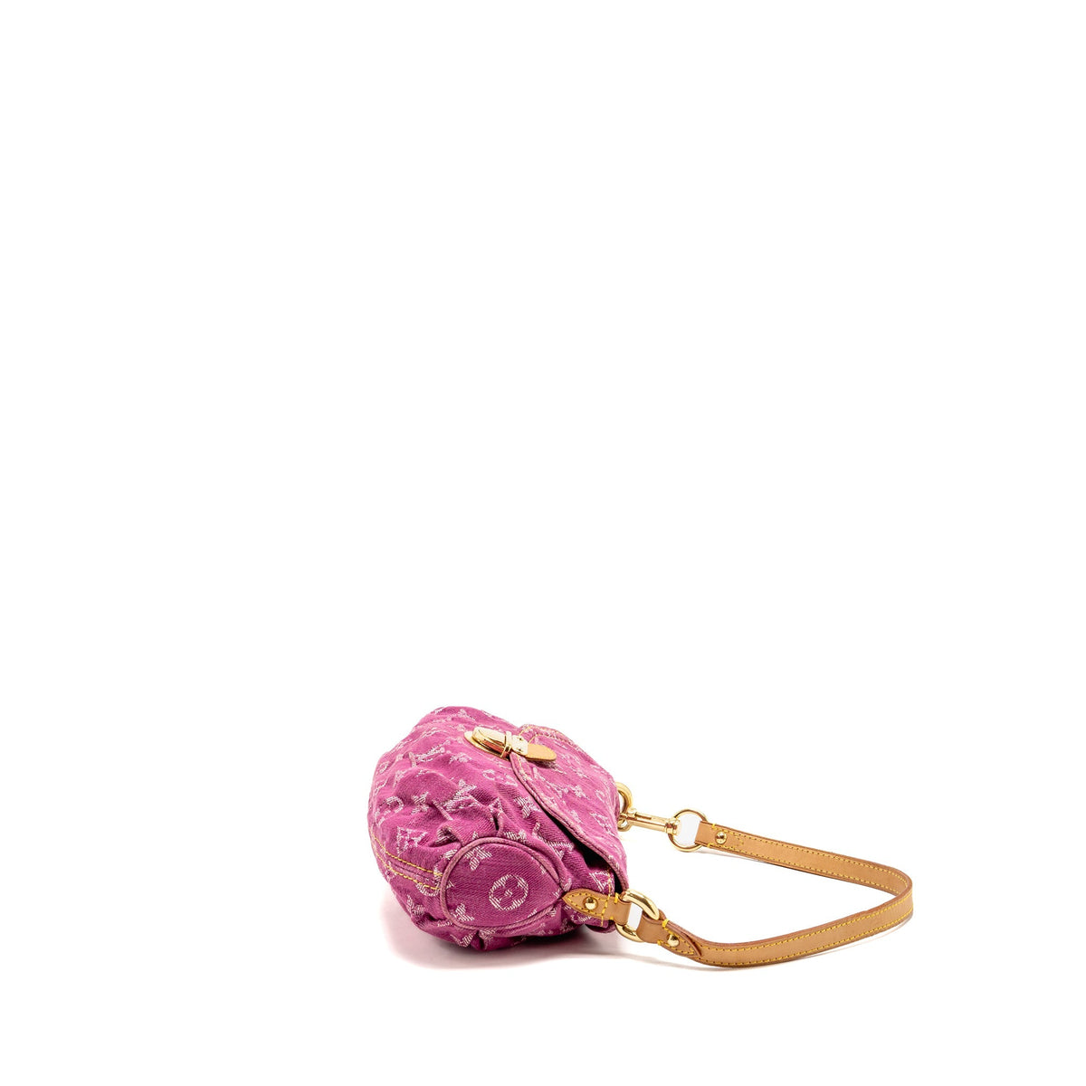 Louis Vuitton Mini Pleaty shoulder bag denim pink GHW
