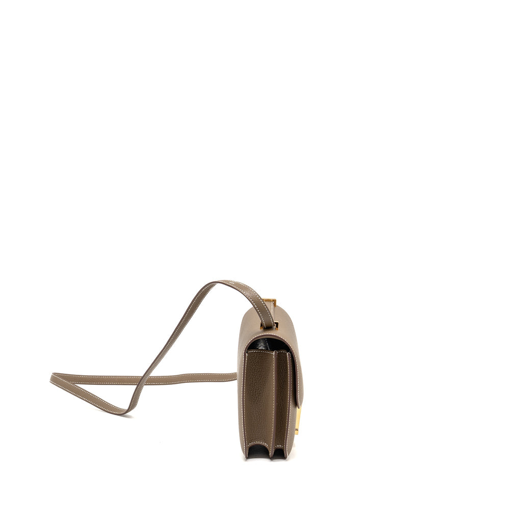 HERMES MINI CONSTANCE CHÈVRE MYSORE ETOUPE GHW