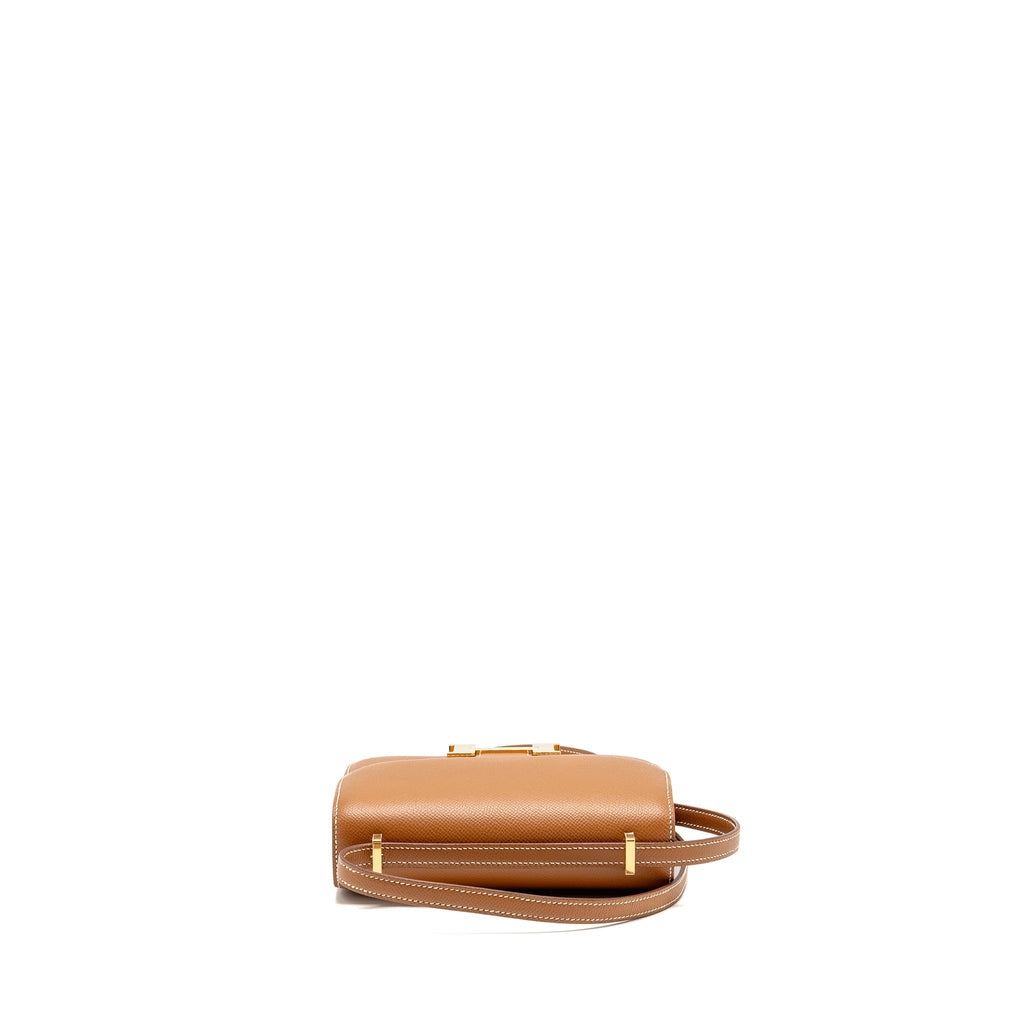 Hermes Mini Constance Epsom Gold GHW
