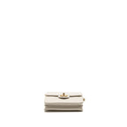 Chanel Pearl quilted flap bag lambskin white GHW