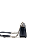 Chanel Medium Chevron Boy Bag Calfskin Blue SHW