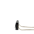 CHANEL CLASSIC WALLET ON CHAIN CAVIAR BLACK GHW (MICROCHIP)