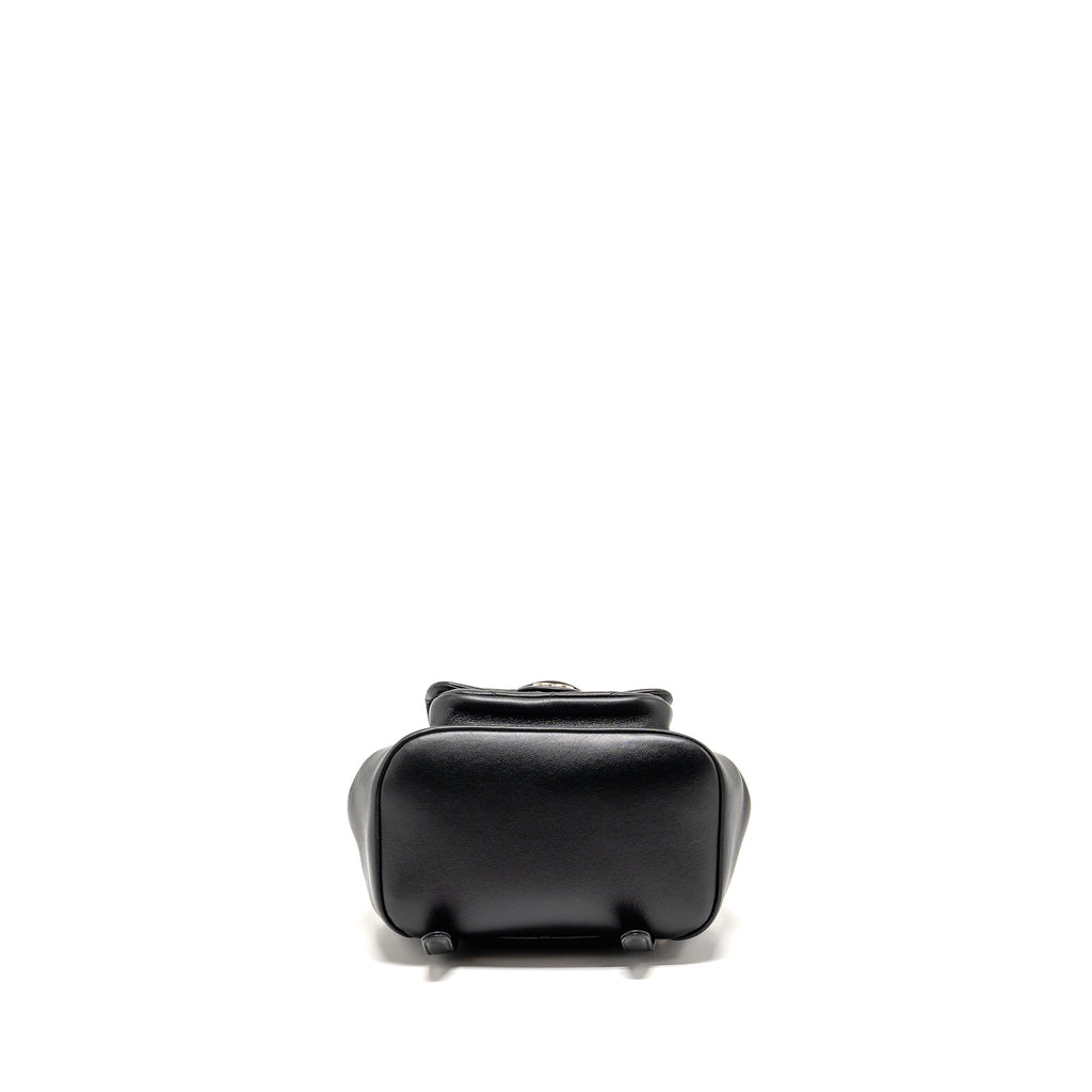 CHANEL MINI DUMA BACKPACK CALFSKIN BLACK LGHW (MICROCHIP)