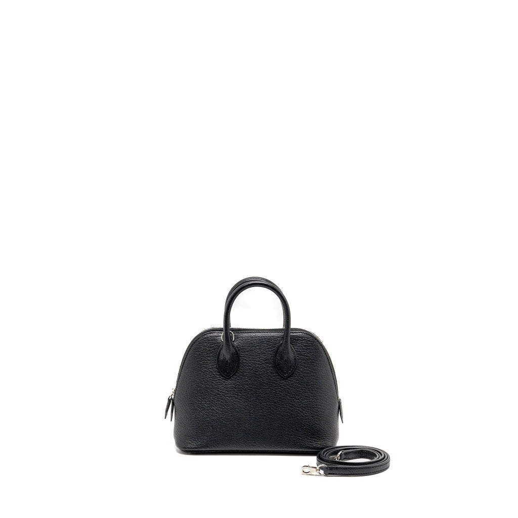 HERMES MINI BOLIDE CHEVRE MYSORE BLACK SHW