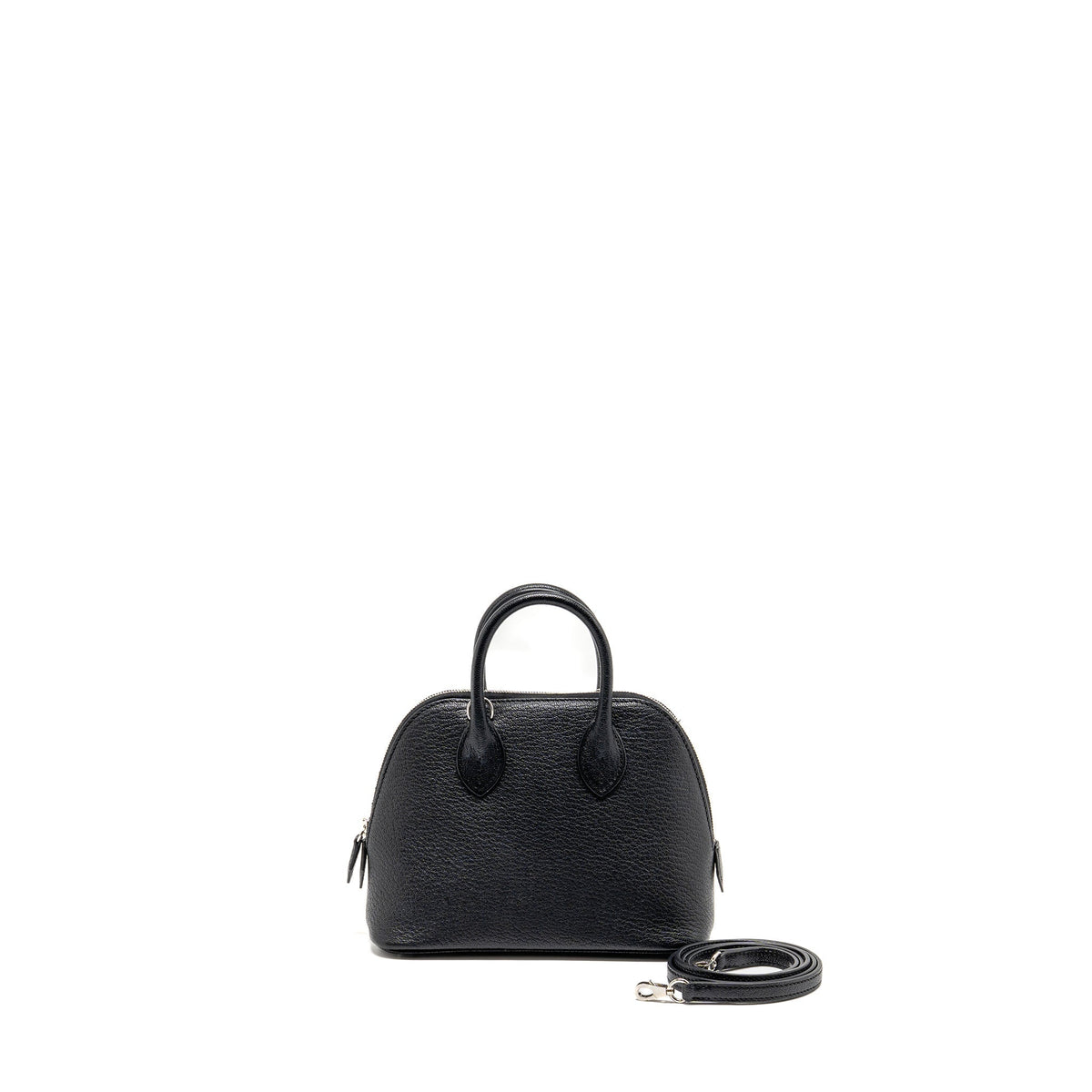 HERMES MINI BOLIDE CHEVRE MYSORE BLACK SHW