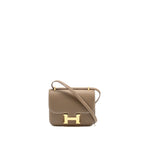 HERMES MINI CONSTANCE CHÈVRE MYSORE ETOUPE GHW