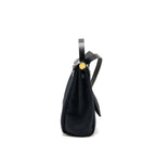 Hermes Herbag 31 hunter leather/canvas black GHW
