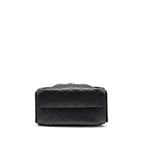 CHANEL 25 SMALL HANDBAG GRAINED CALFSKIN BLACK GHW (MICROCHIP)