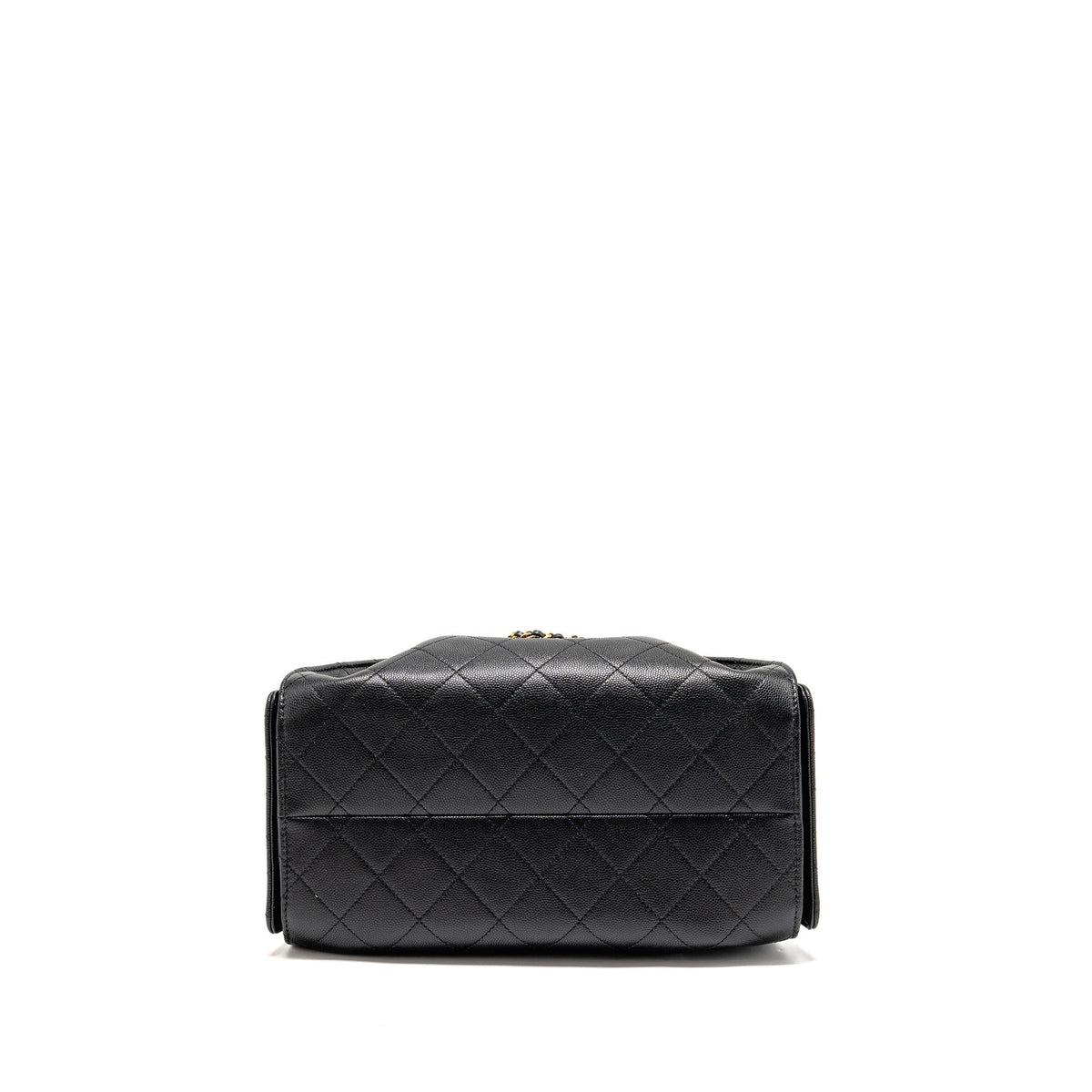 CHANEL 25 SMALL HANDBAG GRAINED CALFSKIN BLACK GHW (MICROCHIP)