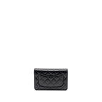 CHANEL CLASSIC WALLET ON CHAIN CAVIAR BLACK GHW (MICROCHIP)