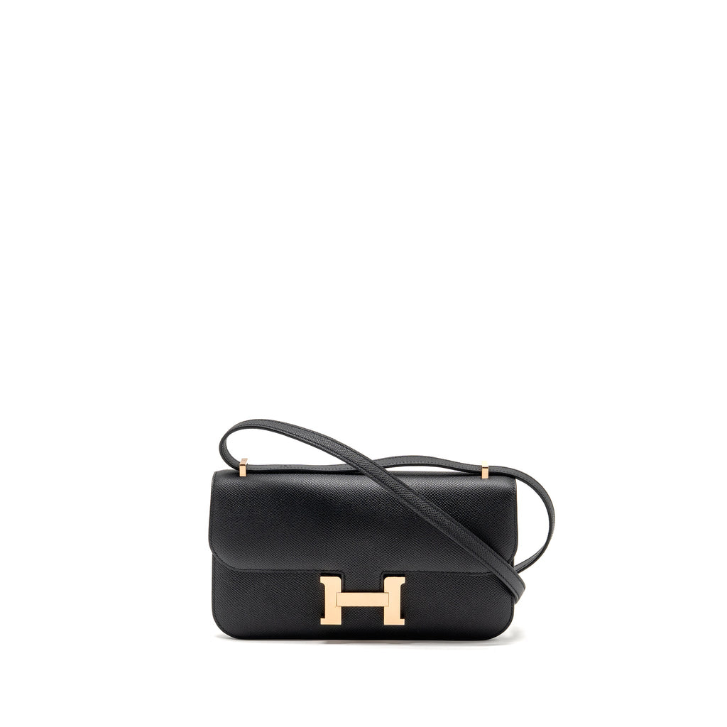 Hermes Constance Elan Epsom Black RGHW