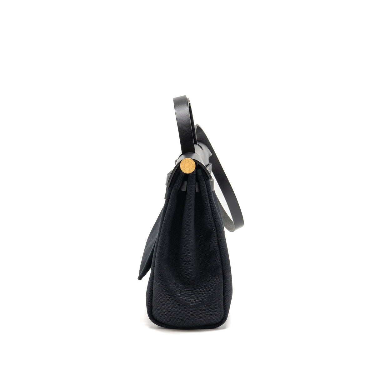 Hermes Herbag 31 hunter leather/canvas black GHW