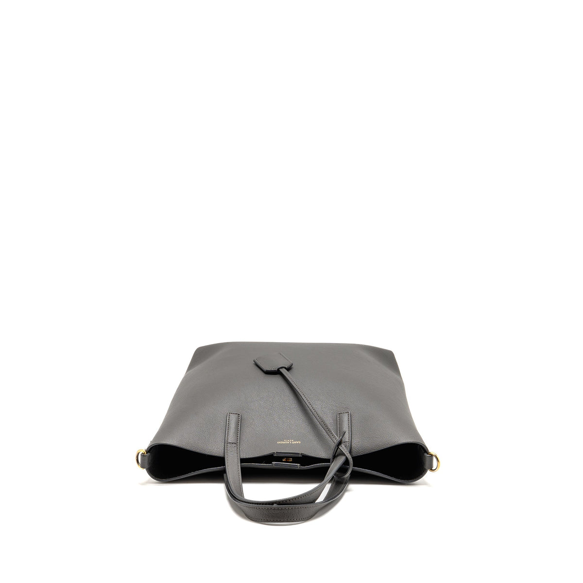 Saint Laurent shopping tote bag calfskin grey GHW