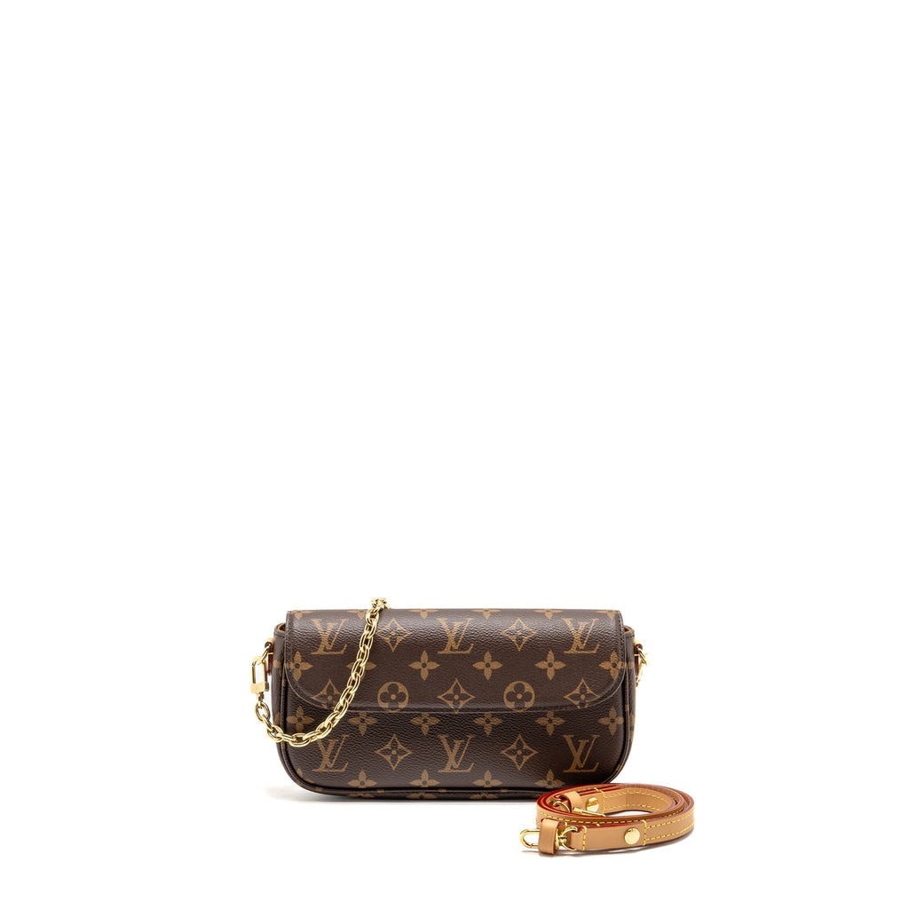 LOUIS VUITTON IVY WALLET ON CHAIN MONOGRAM CANVAS GHW