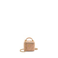 Chanel Top Handle Mini Vanity Lambskin Beige GHW