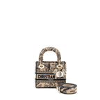 Dior mini lady d-lite limited edition embroidered canvas multicoloured LGHW