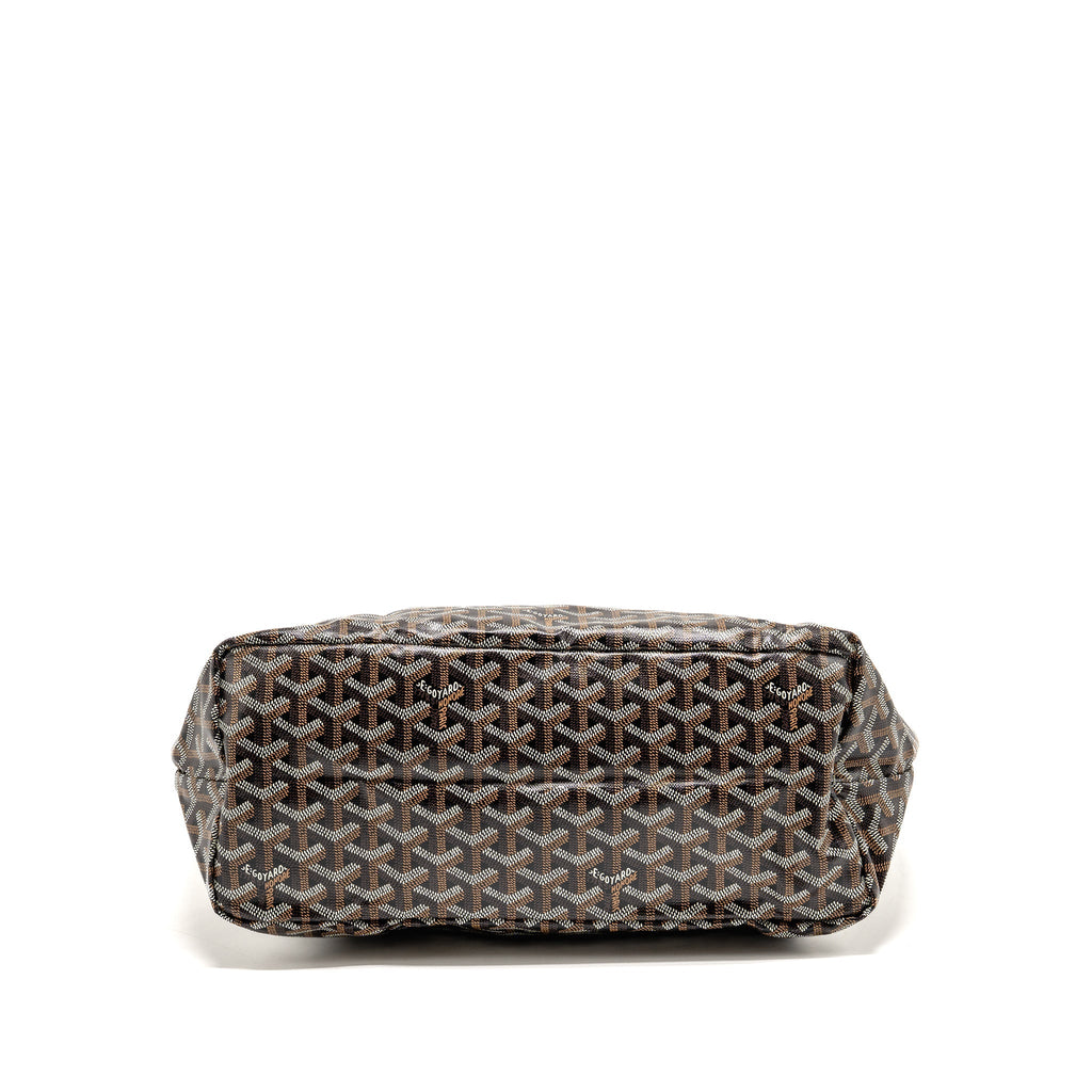 Goyard Saint Louis PM Bag Goyardine Canvas/Chevroches Calfskin black SHW