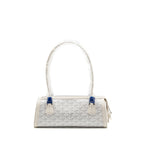 Goyard Bonbonniere Bag Goyardine Canvas / Calfskin White SHW