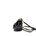 CHANEL MINI DUMA BACKPACK CALFSKIN BLACK LGHW (MICROCHIP)