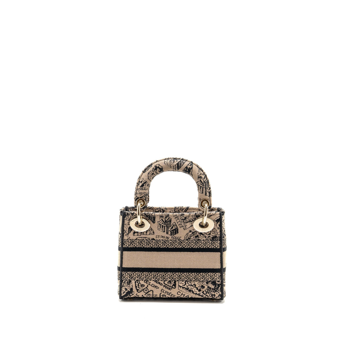 Dior mini lady d-lite limited edition embroidered canvas multicoloured LGHW