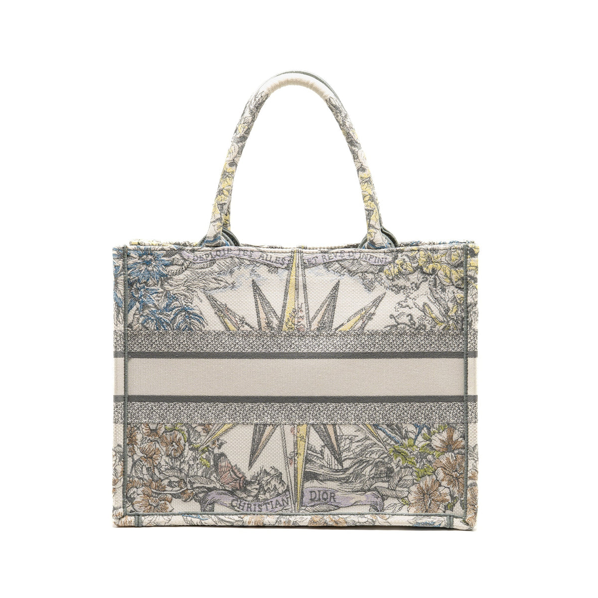 Dior Medium Book Tote Rêve D'Infini Embroidery Canvas Multicolour