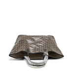 Goyard Saint Louis PM Bag Goyardine Canvas/Chevroches Calfskin black SHW