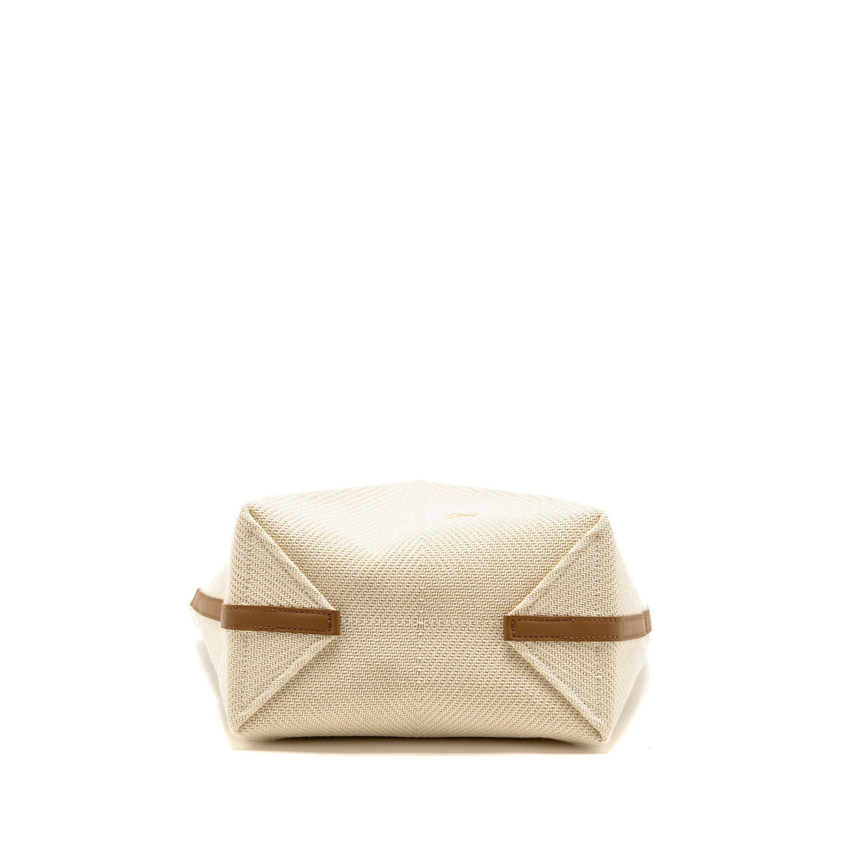 LOEWE SUNA FUJITA LIMITED EDITION MEDIUM PUZZLE FOLD TOTE BAG CANVAS/LEATHER BEIGE/MULTICOLOUR