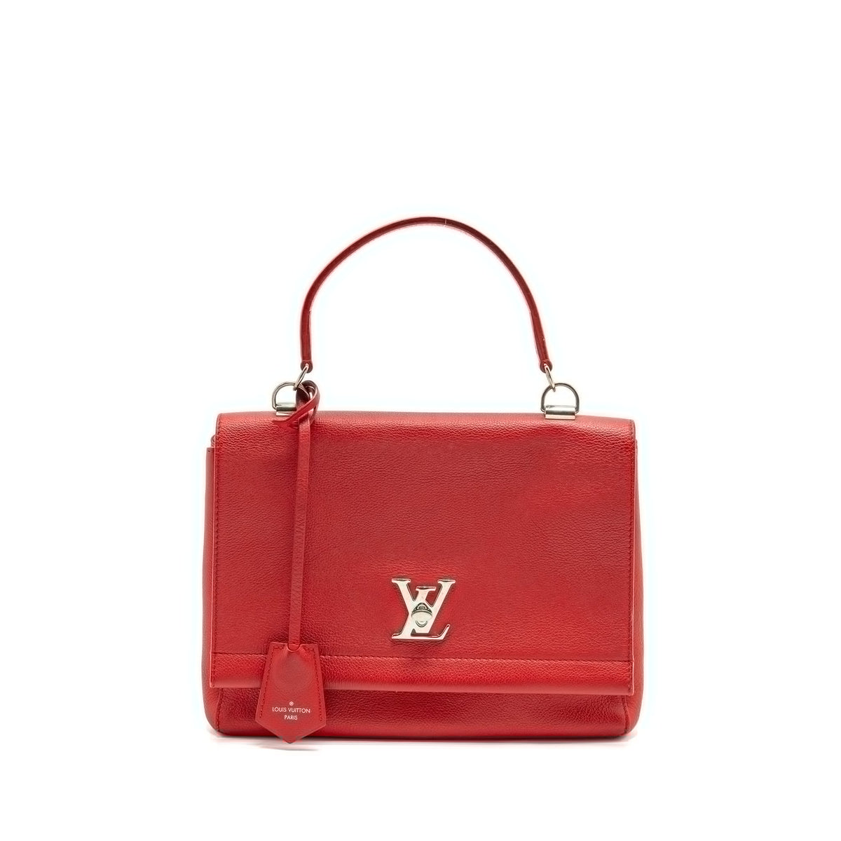 LOUIS VUITTON LOCKME BAG CALFSKIN RED SHW