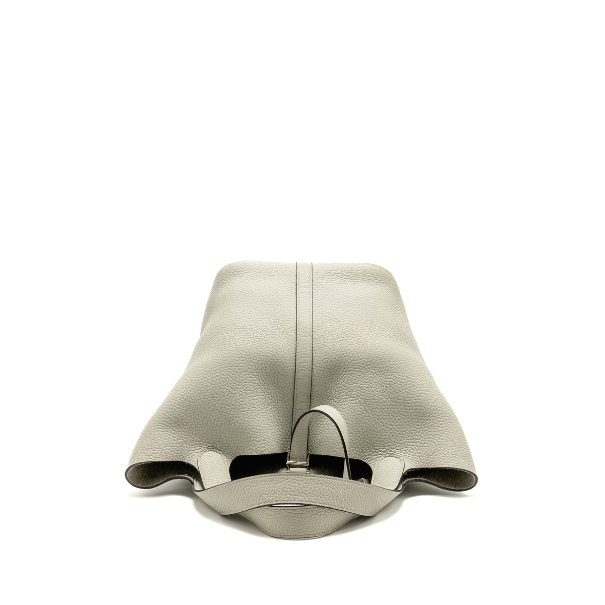 Hermes Picotin 22 lock bag Clemence Gris Neve SHW
