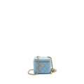 Chanel pearl crush mini vanity case with chain lambskin blue GHW