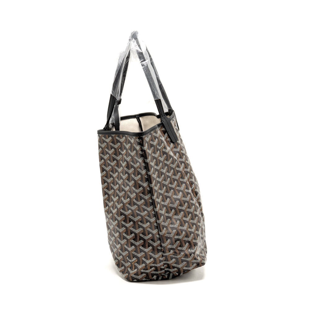 Goyard Saint Louis PM Bag Goyardine Canvas/Chevroches Calfskin black SHW