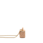 Chanel Top Handle Mini Vanity Lambskin Beige GHW