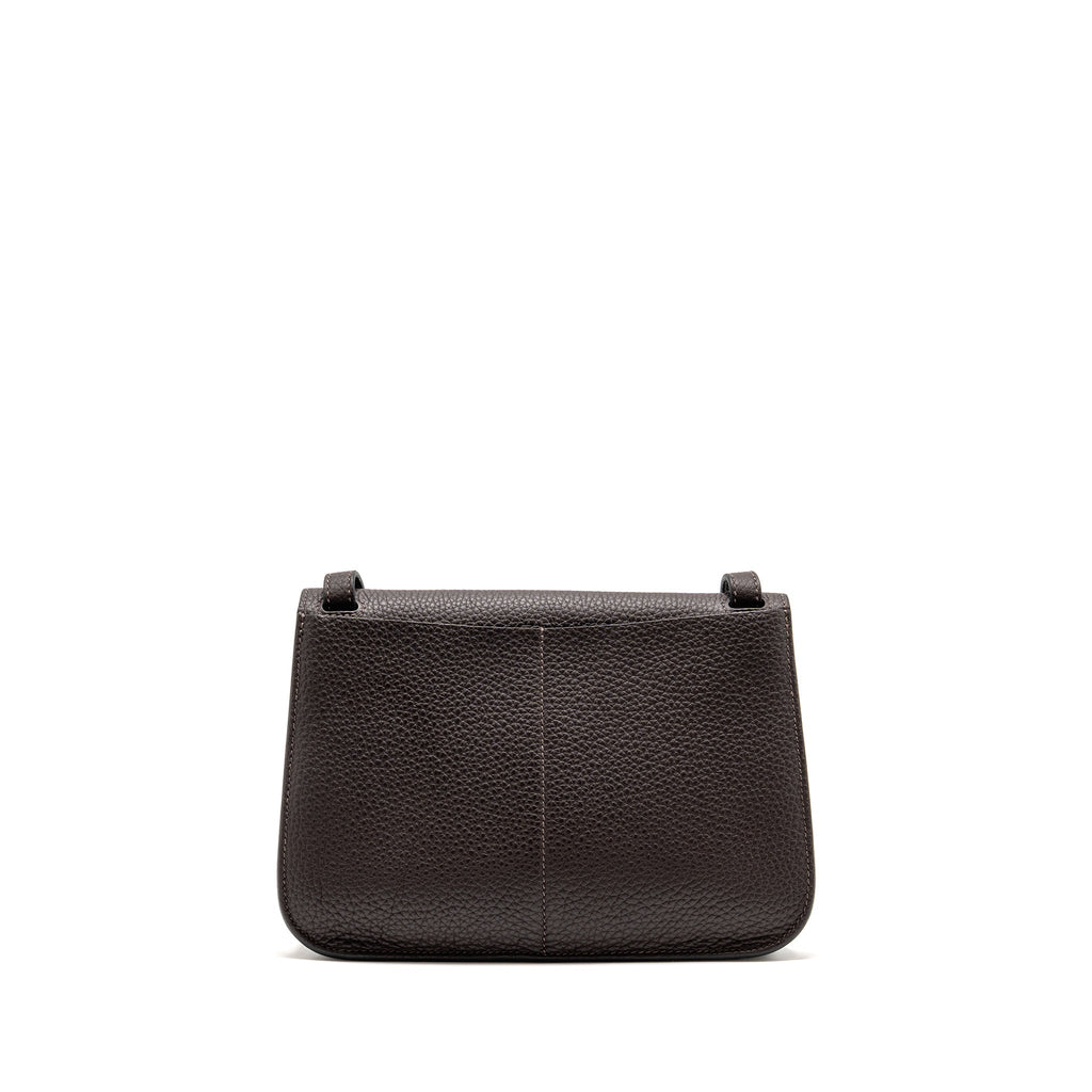 Hermes Halzan 25 Clemence Ebene/Zanzibar Blue GHW