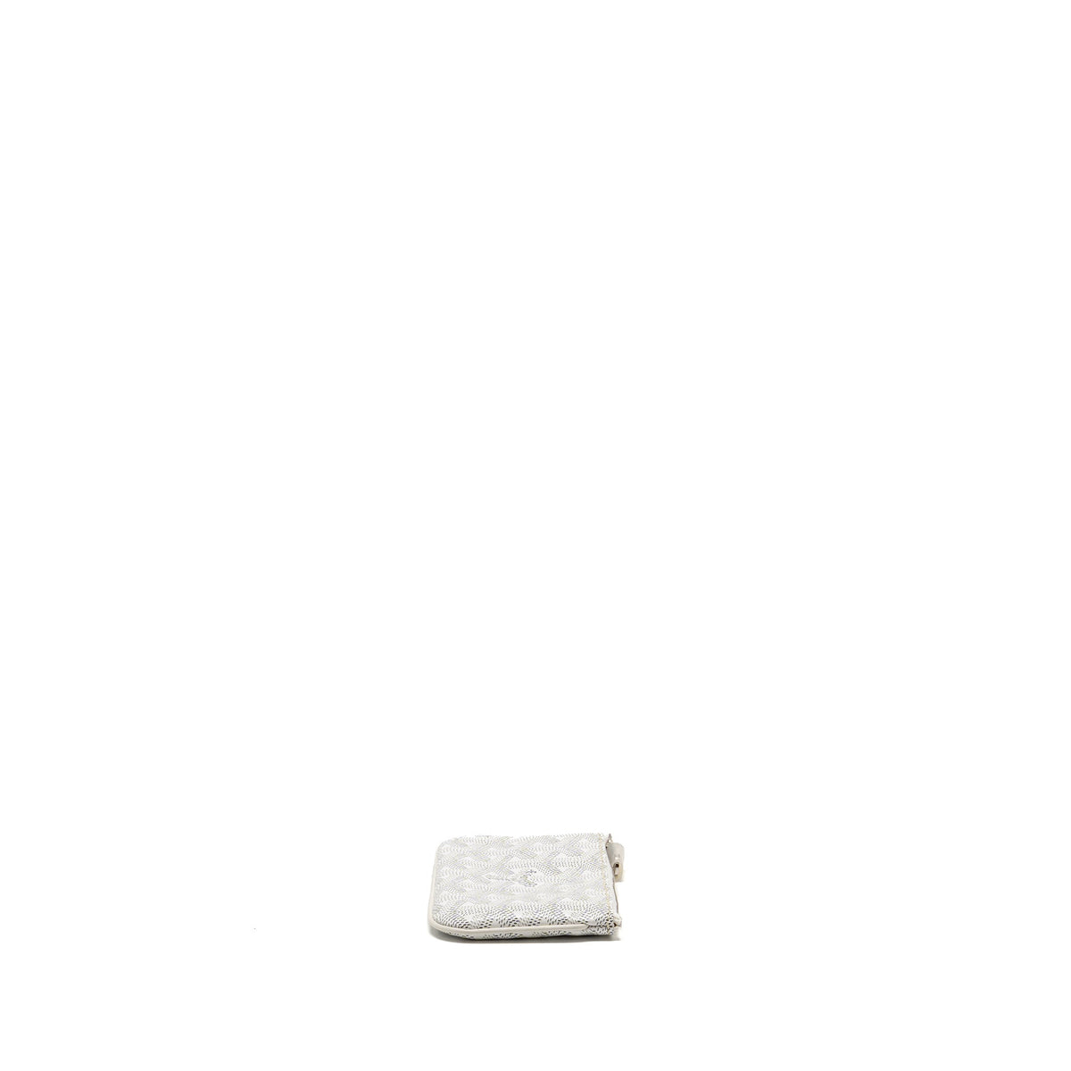 Goyard Sénat Nano Key Pouch Goyardine Canvas/Chevroches Calfskin White SHW