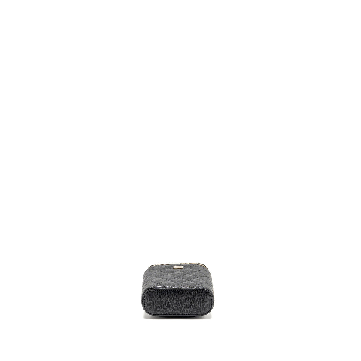 CHANEL MINI VANITY CASE WITH CHAIN CAVIAR BLACK LGHW(MICROCHIP)