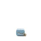Chanel pearl crush mini vanity case with chain lambskin blue GHW