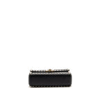 Valentino Small Rockstud Crossbody Bag with Chain Calfskin Black GHW