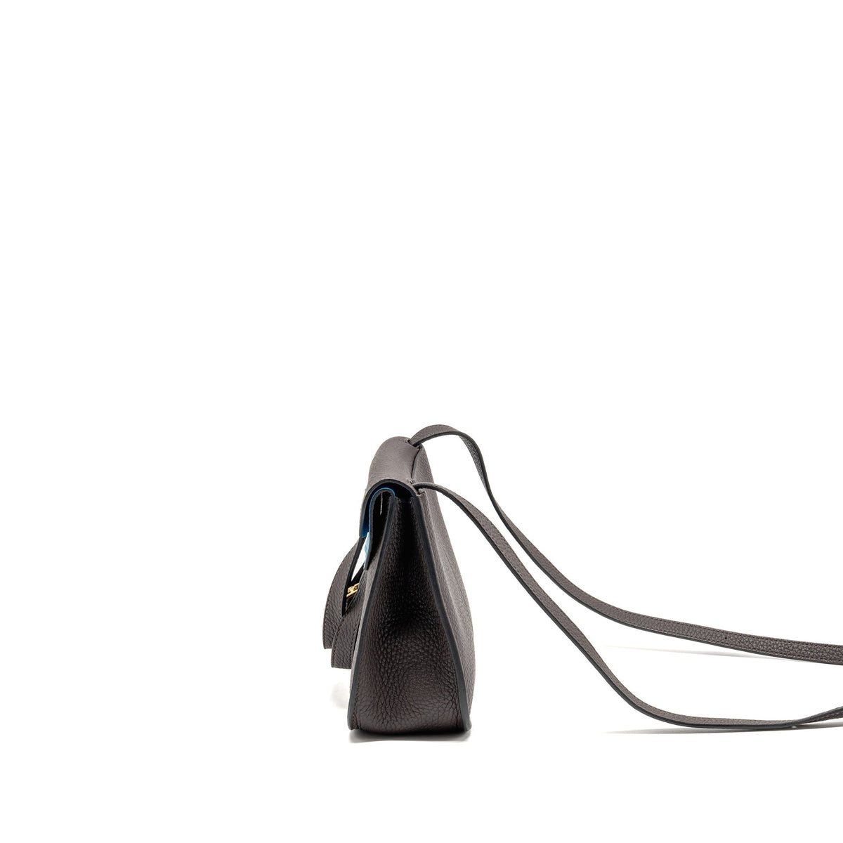 Hermes Halzan 25 Clemence Ebene/Zanzibar Blue GHW