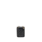 CHANEL MINI VANITY CASE WITH CHAIN CAVIAR BLACK LGHW(MICROCHIP)