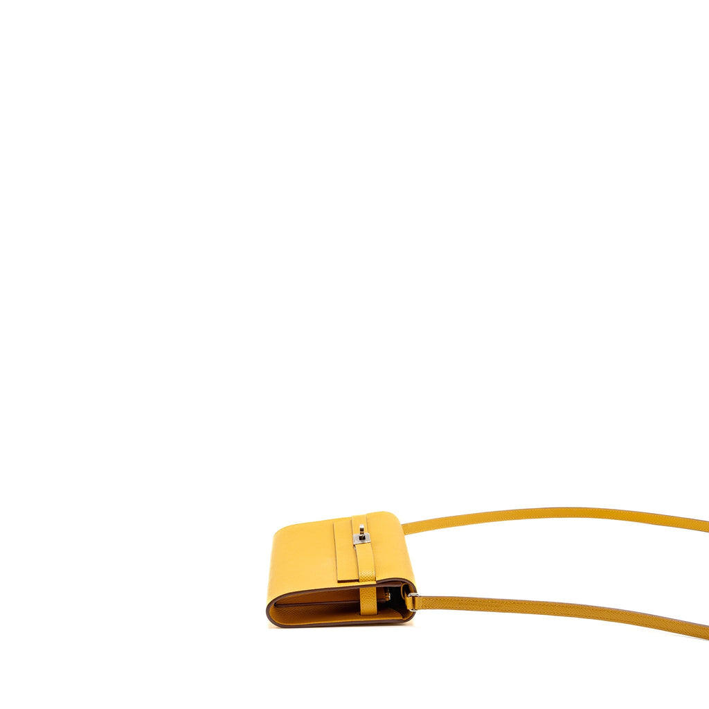 Hermes Kelly to Go Epsom 9D Jaune Ambre SHW