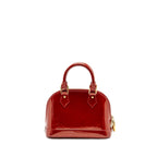 LOUIS VUITTON ALMA BB PATENT LEATHER RED GHW