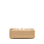 CHANEL JUMBO CLASSIC SINGLE FLAP BAG CAVIAR BEIGE SHW
