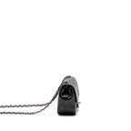 CHANEL CLASSIC MINI SQUARE FLAP BAG LAMBSKIN BLACK SHW